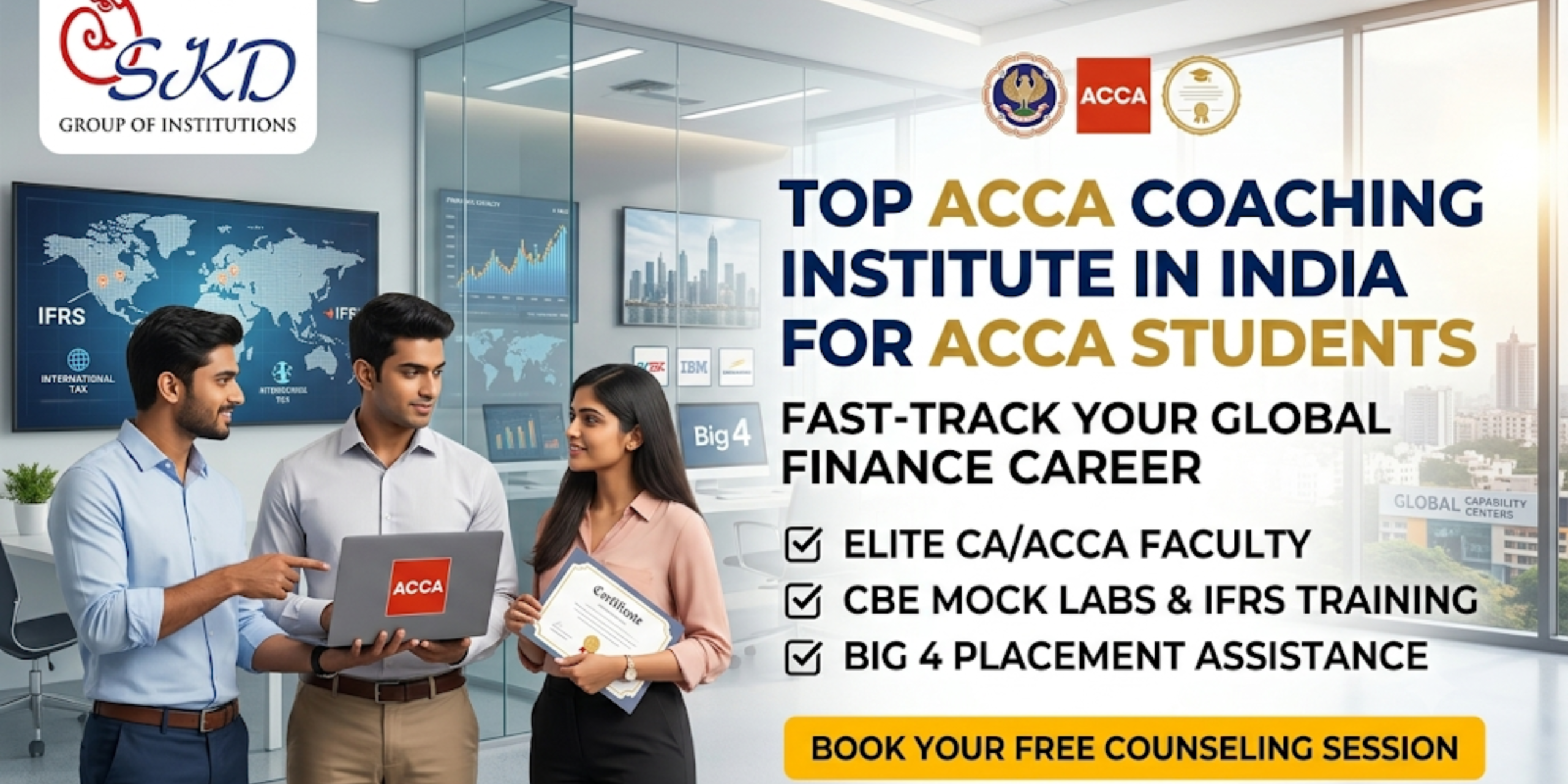 Top ACCA Coaching Institute in India for ACCA Students